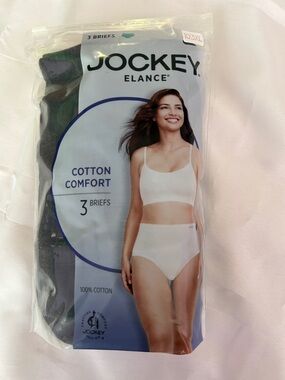 Jockey Elance Black Cotton Briefs Pack of 3